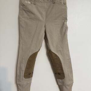 Equine Coolmax Riding Pants Youth 14 Side Zip‎ Horse Breeches